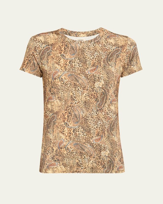 Ressi Short-Sleeve Valencia Leopard Tee